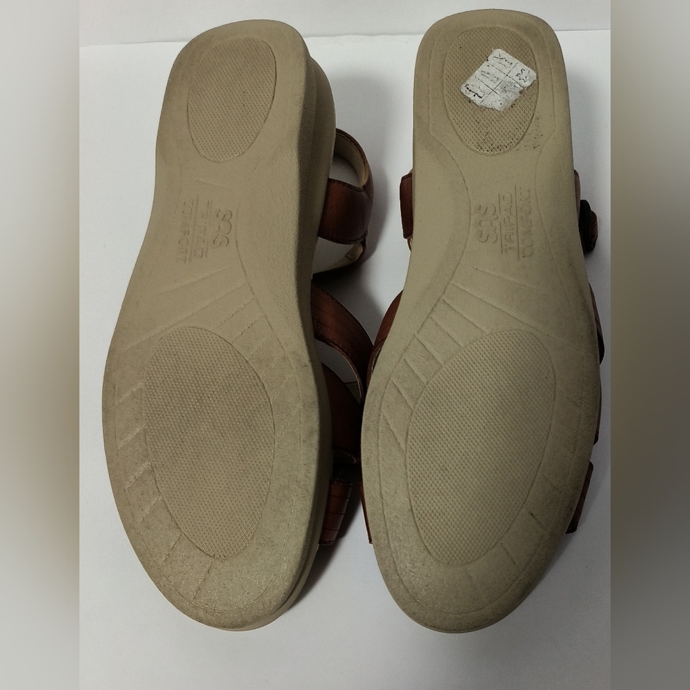 SAS Huarache Leather Sandals / Size 9N - Picture 5 of 5